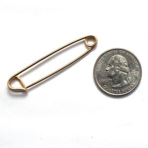 Vintage 14K Gold Filled Skirt Pin, Scarf Pin, Charm Pin, Safety Pin
